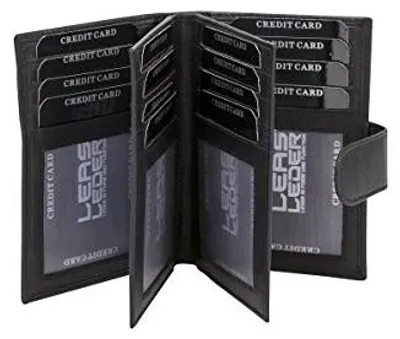 Zdjęcie produktu dla Etui na karty kredytowe blokujące RFID skóra dla mężczyzny 16 przegródek