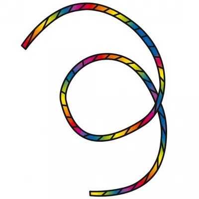 Obrázek produktu pro HQ Dragon Tail Tube Tail Rainbow Spiral 6 m