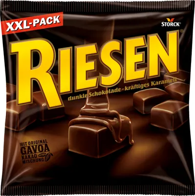 Obrázek produktu pro Storck Riesen klasický čokoládový karamel v silné čokoládě 377g