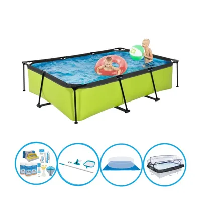 Zdjęcie produktu dla Basen EXIT Lime - 300x200x65 cm - Basen stelażowy - Zestaw basenowy