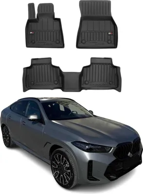 Obrázok produktu pre 2019-2025 BMW X6 G06 F96 Podlahové rohože TPE čierne 3 ks