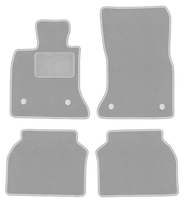 Immagine prodotto di Tappetini in moquette per BMW 5 GT F07 2009-2017 (liftback) – set 4 pezzi, grigi, su misura – Wielganizator OSLO