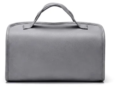 Produktbild von 4-in-1 Faltbarer Reise-Kosmetikorganizer, wasserdichte Kosmetiktasche mit 4 abnehmbaren Fächern (Grau)
