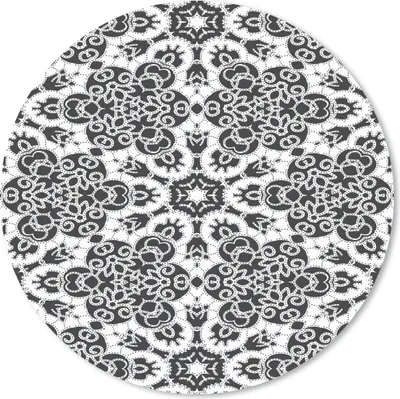 Produktbild von MuchoWow® Mauspad Mousepad Muster - Schwarz und Weiß - Mandala 40x40 cm - Mousepads - Maus Mat - Pad - Mausunterlage - Schreibtisch Accessoires