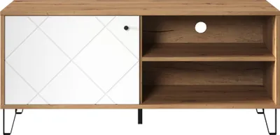 Produktbild von trendteam Wohnen TV-Unterteil Touch Artisan Eiche Melamin/Weiß Matt Tiefzieh 123 x 56 x 40 cm