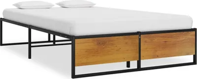 Produktbild von Bettgestell Schwarz Metall 120x200 cm