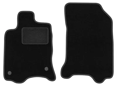 Obrázek produktu pro Přední velurové autokoberce na míru pro Renault Laguna II (2001-2007, kombi, liftback) černé, sada 2 ks, s úchyty