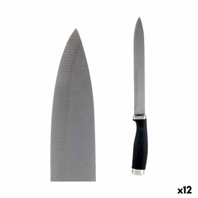 Produktbild von Küchenmesser 3,5 x 33 x 2 cm Silberfarben Schwarz Edelstahl Kunststoff (12 Stück)