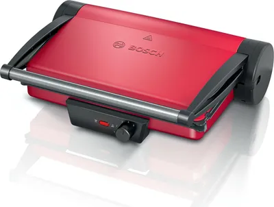 Image de Bosch TCG4104 rouge/anthracite Gril de contact, thermostat réglable,gril,aluminium