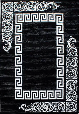 Produktbild von Kurzflor Teppich MIAMI Schwarz 120 cm x 170 cm