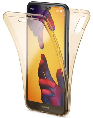 Obrázek produktu pro 360° pouzdro na mobilní telefon Huawei P20 Lite od společnosti NALIA, krycí pouzdro, všestranná ochrana, zlaté pouzdro