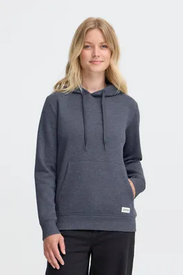 Image de OXMO OXKAREN Sweat à capuche pour femme, coupe classique, mélange de coton