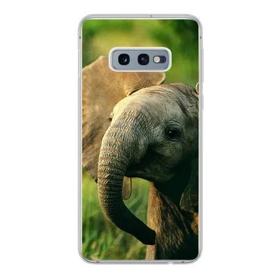 Produktbild von MuchoWow® Handyhülle Schutzhülle Hülle für Samsung Galaxy S10e Elefant - Grün - Tiere - Natur Silikon Softcase Handy Hülle - Handy