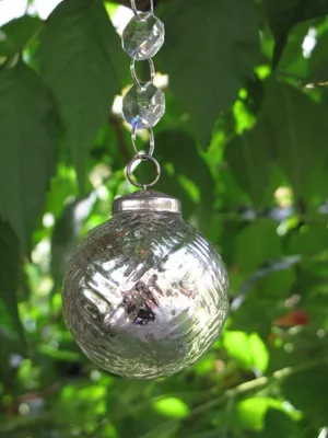 Produktbild von Christbaumkugel Princess mit Rifflemuster aus Glas