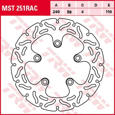 Produktbild von TRW Bremsscheibe Sportiv starr MST251RAC RF600R GN76B