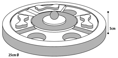 Produktbild von Karlie Wooden Brain Train Hera, H: 5 cm, Ø: 25 cm