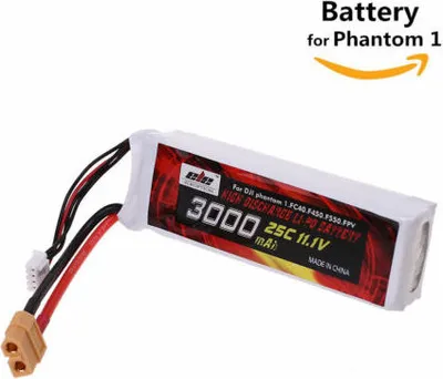 Obrázek produktu pro Topchances 11,1V 3000mAh lipo baterie 3S 25C s konektorem XT60 pro DJI Phantom 1.FC40.F450.F550
