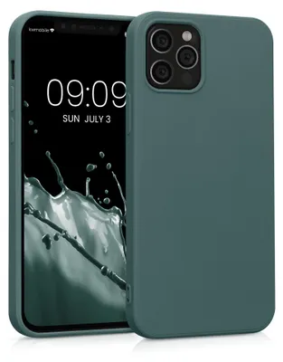 Produktbild von kwmobile Hülle kompatibel mit Apple iPhone 12 / iPhone 12 Pro Hülle - gummierte TPU Silikon Handyhülle - Schutzhülle für kabelloses Laden - Case in