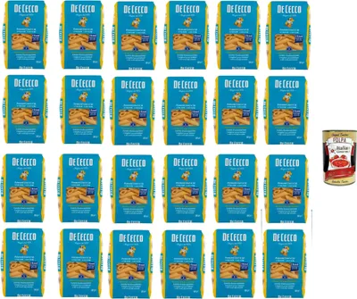 Produktbild von De Cecco Pennoni Lisci N°38, 100% Italienisch Pasta Nudeln 24x 500g + Italian Gourmet Polpa 400g