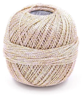 Produktbild von Gründ Glitter Garn uni 25g,110 m LL,85 % Viskose/15%met. Garn 8209 uni champagner