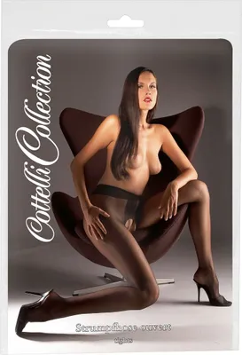 Immagine prodotto di Cottelli LEGWEAR - Collant nero setoso glitterato senza cavallo 5