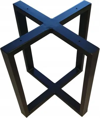 Produktbild von Couchtischgestell 45x45cm Tischbein Couchtisch Füß Metall Tischfüß Schwerlastbein Tischgestell