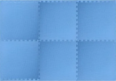 Obrázek produktu pro vidaXL Podlahové rohože 6 ks 2,16 m² EVA pěna modrá