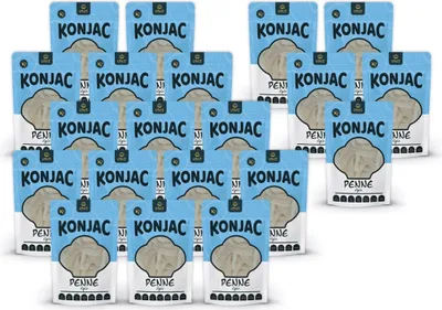 Zdjęcie produktu dla USUI Makaron konjac penne bez węglowodanów 15+5 | niskokaloryczny makaron | 20 x 270 g