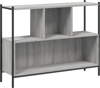 Produktbild von vidaXL Bücherregal Grau Sonoma 102x28x77,5 cm Holzwerkstoff