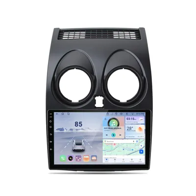 Image de Autoradio Hexinex pour Nissan Qashqai 1 J10 (2006-2013) : écran 9 pouces, Android 15, CarPlay, Android Auto, 8 Go + 256 Go, 4G, Wi-Fi, GPS, RDS