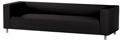 Produktbild von Dekoria Bezug für Klippan 4-Sitzer Sofa, schwarz, Bezug für Klippan 4-Sitzer
