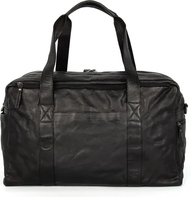 Produktbild von SPIKES & SPARROW Leder Reisetasche Schultertasche Brian Weekender Black schwarz