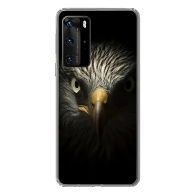 Produktbild von MuchoWow® Handyhülle Schutzhülle Hülle für Huawei P40 Pro Vogel - Adler - Raubvögel - Auge - Schnabel - Licht Silikon Softcase Handy Hülle - Schutz