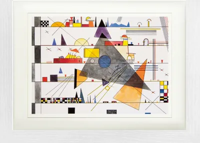 Produktbild von Wassily Kandinsky Gerahmtes Bild Mit Edlem Passepartout | Wand-Bilder | Im Bilderrahmen - Horizontale, 1924 (30 x 40 cm)
