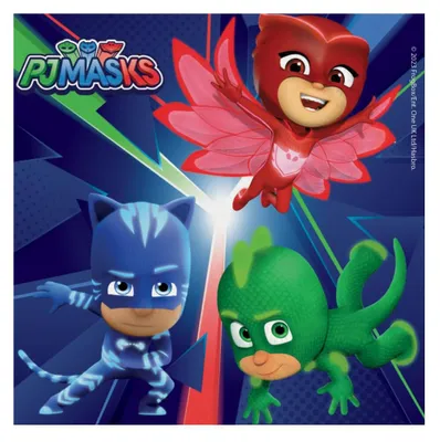 PJ Masks Papierservietten 33 cm, 20 Stück, bunt