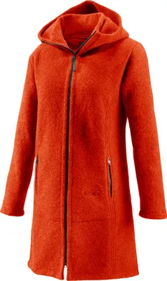 Produktbild von Damen Wollmantel Mu-Jana aus 100% Wolle, wind- und wasserabweisend, Farbe Terra, Größe M