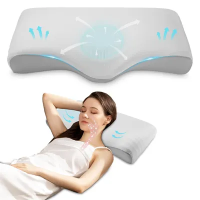 Produktbild von Ergonomisches Memory-Schaum Nackenstützkissen mit Atmungsaktivem Bezug