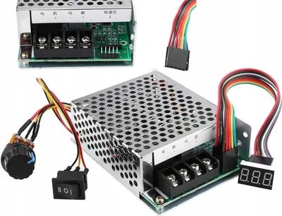 Image de Rosfix Régulateur PWM Moteur DC 10–50V 40A – Affichage LED, Inversion de Sens | 2 000 W, 15 kHz, 5 à 99 % | Contrôleur de vitesse