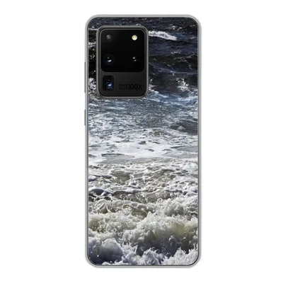 Produktbild von MuchoWow® Handyhülle Schutzhülle Hülle für Samsung Galaxy S20 Ultra Nordsee - Wasser - Wellen Silikon Softcase Handy Hülle - Karteninhaber