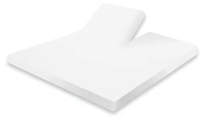 Produktbild von Eleganzzz Splittopper Molton-Spannbetttuch – 180x210/220 – 2-teiliger Matratzenschutz – Baumwolle