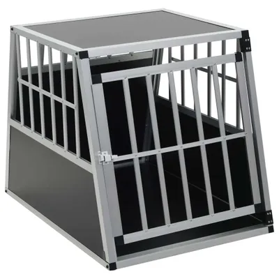 Zdjęcie produktu dla vidaXL Boks transportowy dla psa z pojedynczymi drzwiczkami 65 x 91 x 69,5 cm
