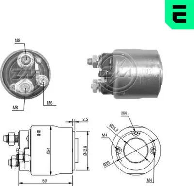 Immagine prodotto di Interruttore a solenoide, motorino di avviamento MAGNETI MARELLI 940113050562