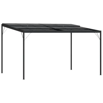 Zdjęcie produktu dla Pawilon z dachem antracyt 4x3x2,5 m aluminium i stal