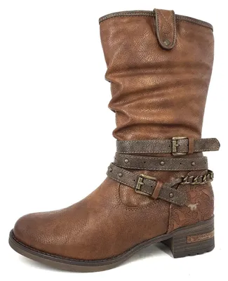 Produktbild von Mustang Damenschuhe Stiefel Gefüttert Stiefel Braun Freizeit