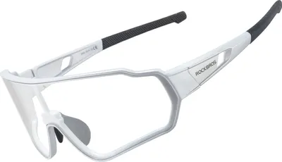 Produktbild von ROCKBROS Fahrrad Selbsttönende Radbrille Photochrom Brille UV400 silber