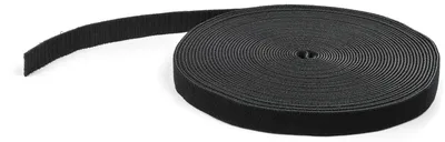 Immagine prodotto di StarTech.com Rotolo da 15 m con gancio e anello - nero - Rotolo di fascette per cavi - 15,24 m - per P/N: HKLP50BL, HKLP50GN, HKLP50RD, HKLP50YW