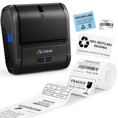 Immagine prodotto di Stampante per etichette - Stampante per etichette Bluetooth - 25-75 mm - Portatile