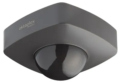 Präsenzmelder 2er-Set, 360° PIR, IP65, anthrazit, 230 V