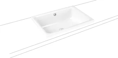 Produktbild von KALDEWEI Aufsatzwaschbecken CAYONO S 58 x 41,5 cm alpinweiß glänzend 913606000001