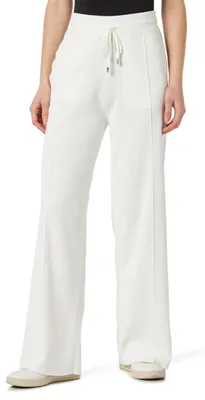 Produktbild von Pinko Damen Gardenia Hose aus Satin, mit Sweatshirt-Effekt Overall, Z04_weiß Bri